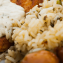 Premium-Blend-of-Basmati-Rice,-Lentils-and-Spices